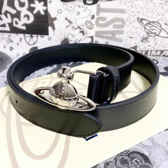 未使用品 VivienneWestwood  オーブ　ベルト レザー ブラック