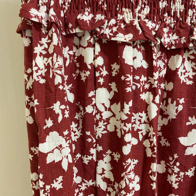 【送料無料!】ZARA プリント柄ラスティックスカート