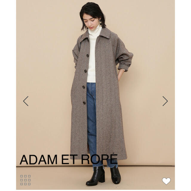 【美品】ADAM ET ROPÉ FEMME マラリウス ヘリンボーンコート