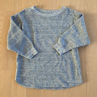 ユニクロ(UNIQLO)のユニクロ　ワッフルクルーネックTシャツ　七分袖　S(Tシャツ(長袖/七分))