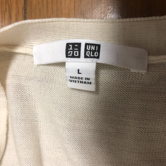 UNIQLO(ユニクロ)のカーディガン　UNIQLO ウール　オフホワイト レディースのトップス(カーディガン)の商品写真