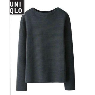 ユニクロ(UNIQLO)のユニクロ×LEMAIRE ルメール スーピマコットン ボートネックセーター(ニット/セーター)