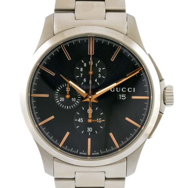Gucci - 【中古】グッチ GUCCI 腕時計  ステンレススチール