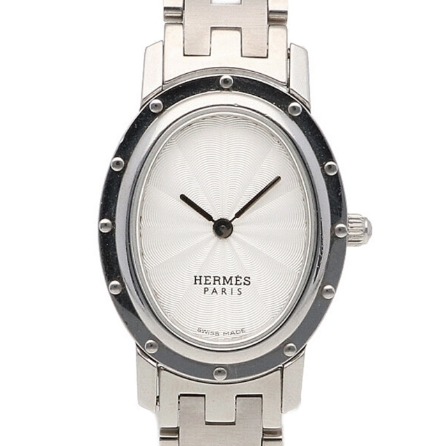 Hermes - 【中古】エルメス HERMES 腕時計  ステンレススチール