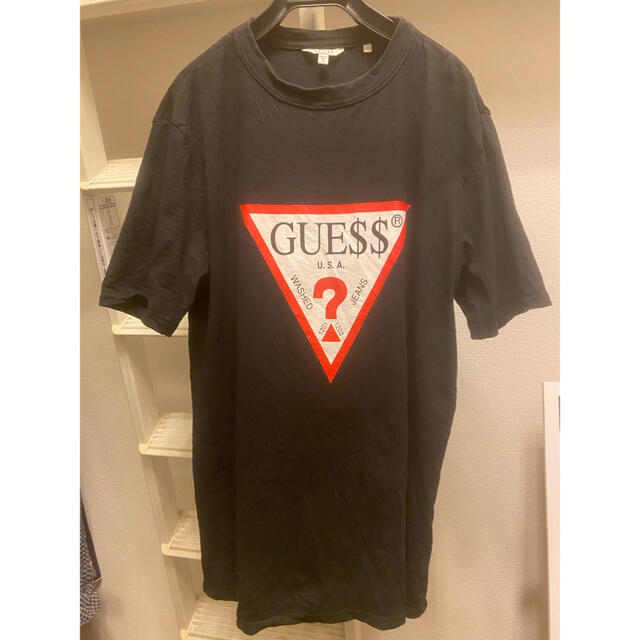 GUESS(ゲス)のGUESS ロゴTシャツ　ブラック　S メンズのトップス(Tシャツ/カットソー(半袖/袖なし))の商品写真