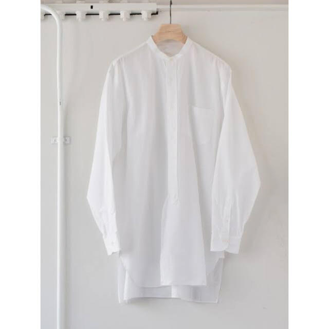 COMOLI 2021AW新作バンドカラーシャツ ホワイト サイズ2 新品未使用メンズ
