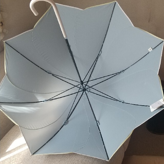 洋傘 薄グリーン 58センチ レディースのファッション小物(傘)の商品写真