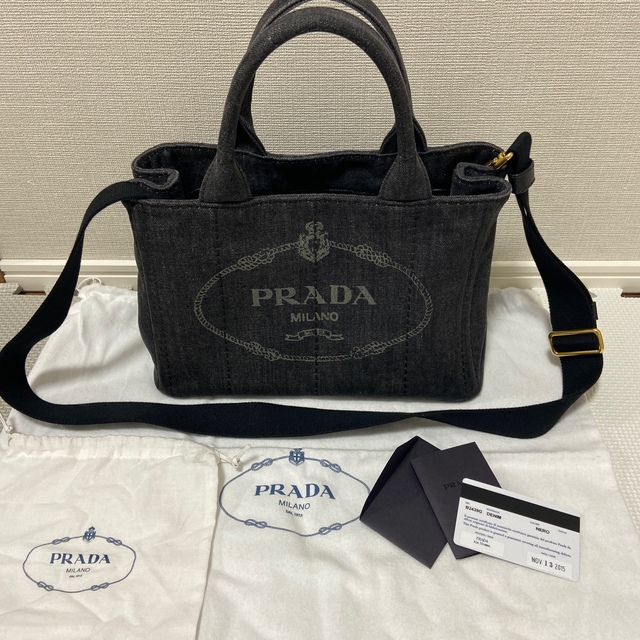 PRADA カナパs  ブラックマチ14cm