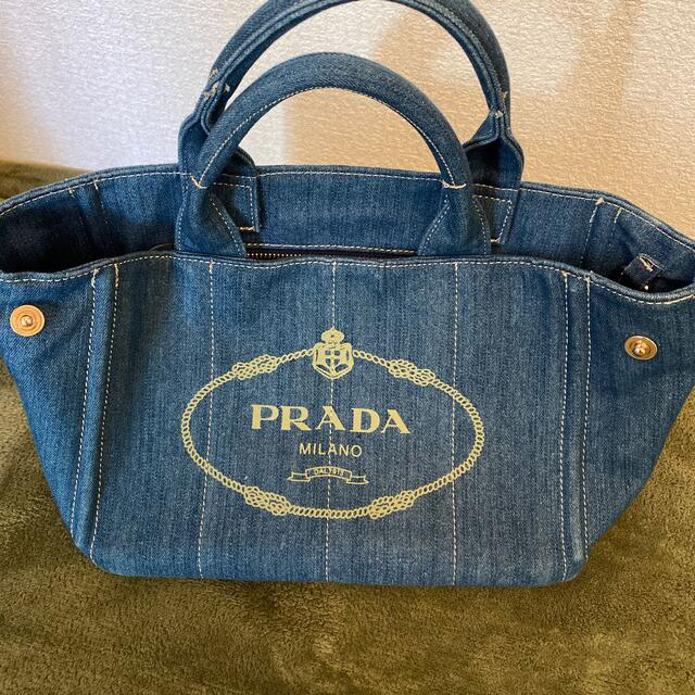 PRADA - PRADA プラダ カナパ 美品 デニムトート 【有名人芸能人】