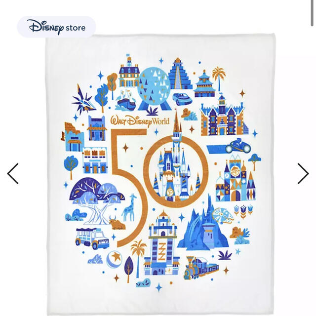 Disney(ディズニー)のケロちゃんさん専用　WDW 50周年 ブランケット　【値下げ本日限り】 エンタメ/ホビーのおもちゃ/ぬいぐるみ(キャラクターグッズ)の商品写真