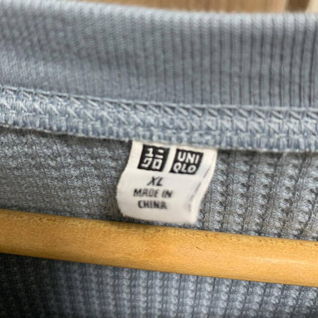 UNIQLO(ユニクロ)の✨美品✨UNIQLO ブルーワッフルロンT レディースのトップス(Tシャツ(長袖/七分))の商品写真