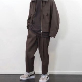 URU(ウル)/1TUCK PANTS/Brown げんじ着(スラックス)