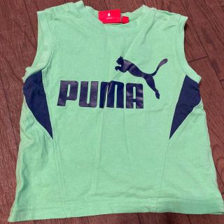 プーマ(PUMA)のキッズ　プーマ　タンクトップ　グリーン(Tシャツ/カットソー)