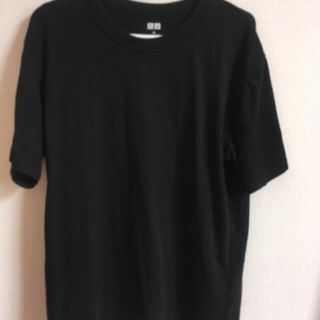 ユニクロ(UNIQLO)のユニクロ 無地Tシャツ 黒 Mサイズ(Tシャツ/カットソー(半袖/袖なし))