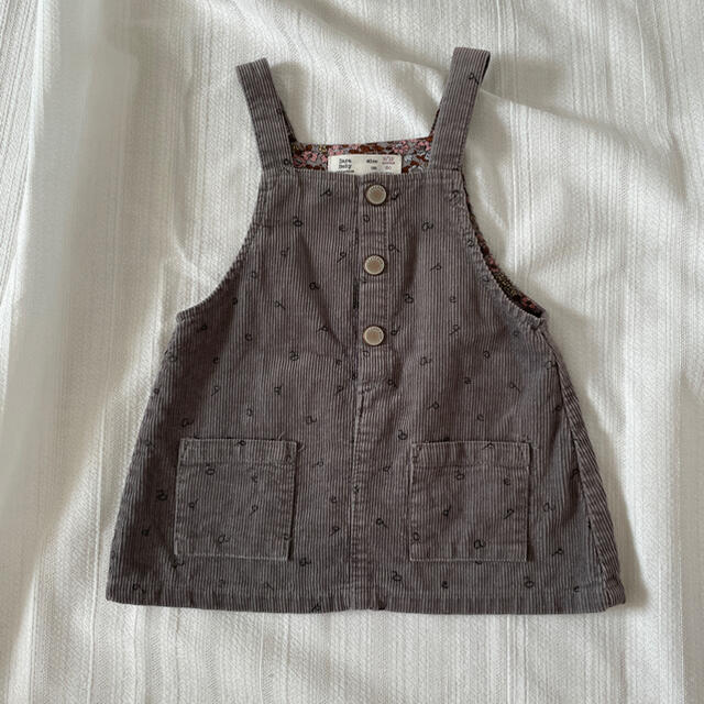 ZARA KIDS(ザラキッズ)のzara ジャンパースカート キッズ/ベビー/マタニティのベビー服(~85cm)(スカート)の商品写真