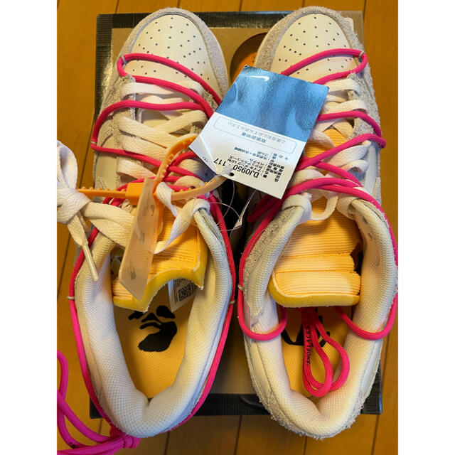 スニーカー【新品】OFF-WHITE × NIKE DUNK LOW 1 OF 50 17