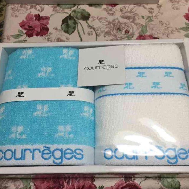 Courreges(クレージュ)のクレージュハンドタオルセット レディースのファッション小物(ハンカチ)の商品写真