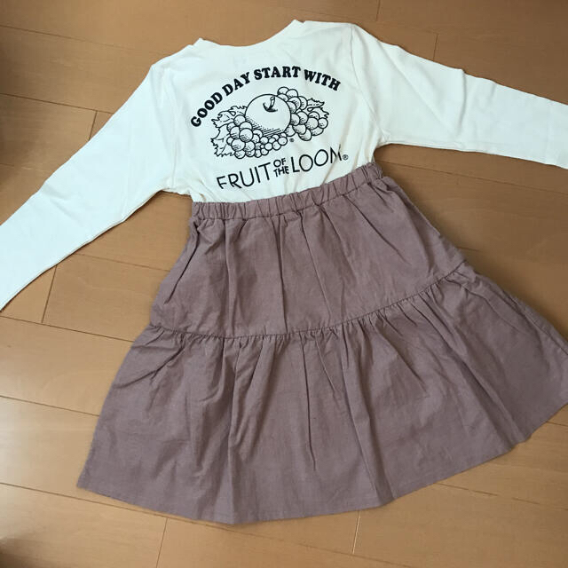 petit main(プティマイン)のマンチカン様専用☆   プティマイン ワンピース キッズ/ベビー/マタニティのキッズ服女の子用(90cm~)(ワンピース)の商品写真