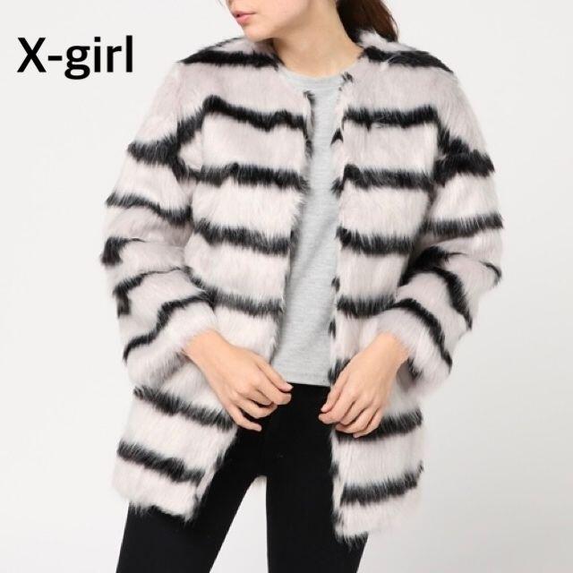 X-girl - X-girl エックスガール FUN FUN FUR COAT 新品タグ付き