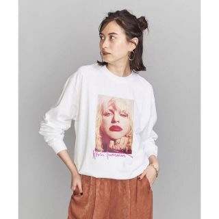 ビューティアンドユースユナイテッドアローズ(BEAUTY&YOUTH UNITED ARROWS)の＜idilliaco＞Courtney Love フォトプリントロングスリーブT(Tシャツ(長袖/七分))