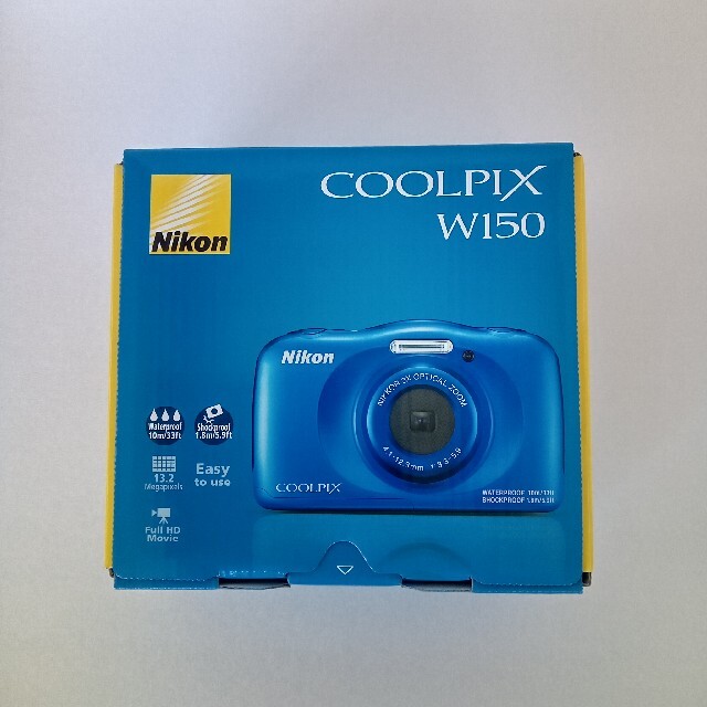カーキ×インディゴ Nikon ニコン COOLPIX W100 コンパクト デジタル