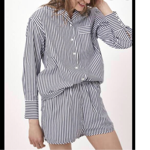 Ron Herman(ロンハーマン)のTEN×Ron Herman Pajama Shirt ネイビー レディースのトップス(シャツ/ブラウス(長袖/七分))の商品写真