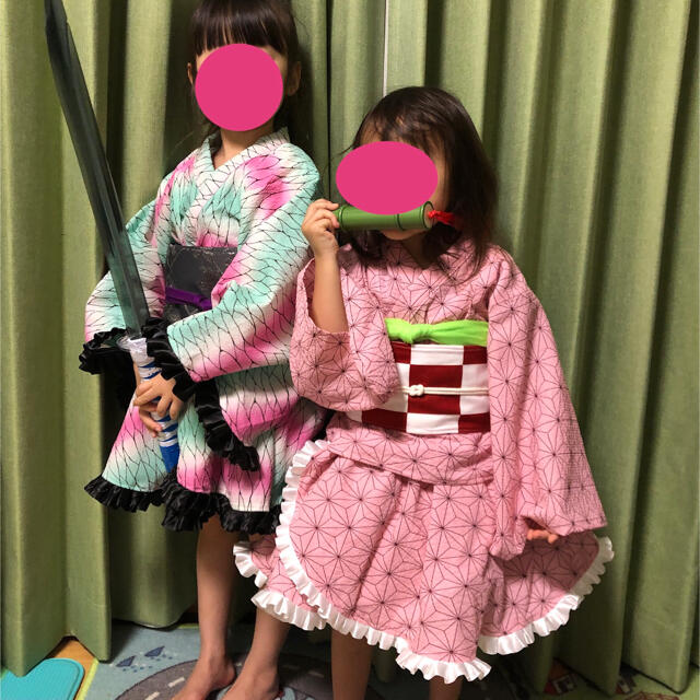 鬼滅の刃キッズ浴衣型紙 エンタメ/ホビーのおもちゃ/ぬいぐるみ(キャラクターグッズ)の商品写真