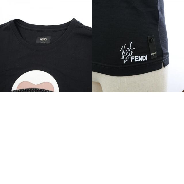 FENDI(フェンディ)のフェンディ ラブTシャツ カールラガーフェルド ブラック メンズ サイズ44 メンズのトップス(Tシャツ/カットソー(半袖/袖なし))の商品写真