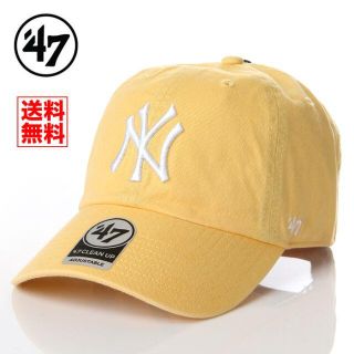 ニューエラー(NEW ERA)の【新品】47 キャップ NY ヤンキース 帽子 イエロー レディース メンズ(キャップ)