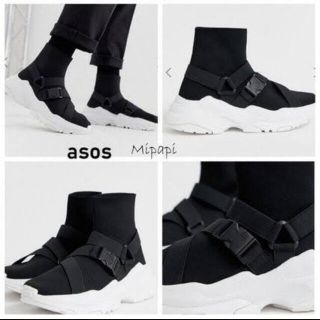 エイソス(asos)のASOS 厚底　ソックススニーカー(スニーカー)