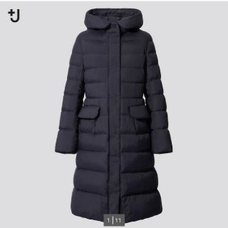 ユニクロ(UNIQLO)のユニクロ　+J ダウンコート ネイビー　XXL(ダウンコート)