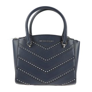 マイケルコース(Michael Kors)のMichael Kors マイケルコース  エリス ハンドバッグ 35H9SE0S1I レザー   ネイビー シルバー金具  スタッズ 2WAY チェーン ショルダーバッグ 【本物保証】(ハンドバッグ)