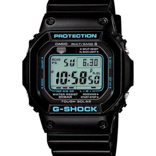 ジーショック(G-SHOCK)の期間限定値引き！【廃盤品】【新品】G-SHOCK 電波ソーラー ブラック×ブルー(腕時計(デジタル))