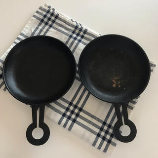 美品 南部鉄器 日本製 スキレット 釜定 イグ鍋(鍋/フライパン)