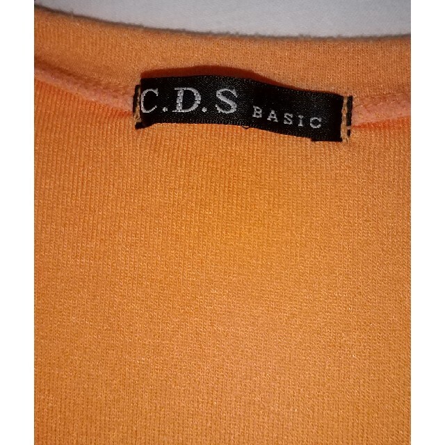 C.D.S BASIC(シーディーエスベーシック)のカーディガン  オレンジ レディースのトップス(カーディガン)の商品写真