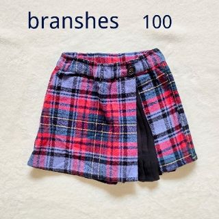 ブランシェス(Branshes)のbranshes ブランシェス♡チェック柄スカパン 100(パンツ/スパッツ)