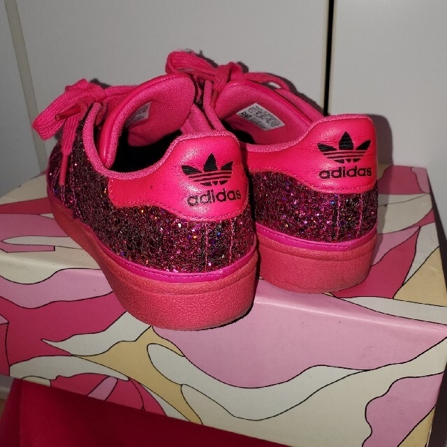 adidas - adidas ラメ キラキラ GLITTER SUPER STAR グリッター adidas - adidas ラメ キラキラ GLITTER SUPER STAR グリッター