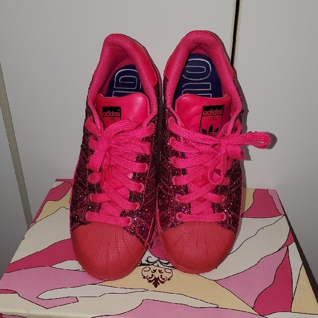 adidas - adidas ラメ キラキラ GLITTER SUPER STAR グリッター adidas - adidas ラメ キラキラ GLITTER SUPER STAR グリッター