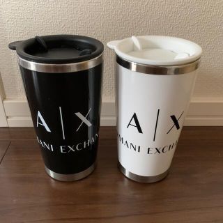 アルマーニエクスチェンジ(ARMANI EXCHANGE)の☆未使用☆アルマーニ　タンブラー　白黒セット(タンブラー)