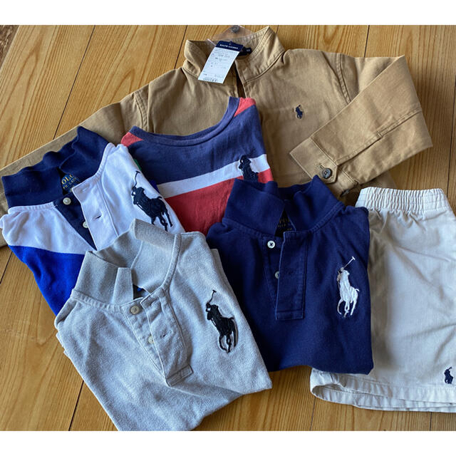 Ralph Lauren(ラルフローレン)の新品あり　ラルフローレン　ポロシャツ　ジャケット　まとめ売り100 キッズ/ベビー/マタニティのキッズ服男の子用(90cm~)(Tシャツ/カットソー)の商品写真