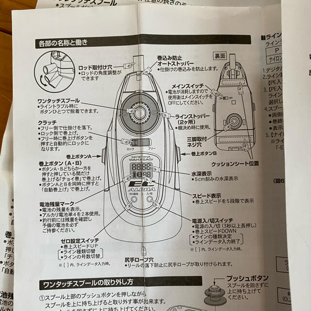 プロックスprox ワカサギ電動リール2台　穂先2本　セット スポーツ/アウトドアのフィッシング(リール)の商品写真