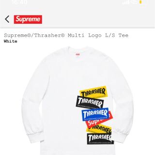 シュプリーム(Supreme)のSupreme スラッシャー　ロングT(Tシャツ/カットソー(七分/長袖))