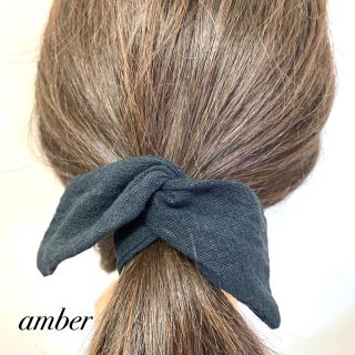 ワイヤーポニーショート　ブラック(ヘアアクセサリー)