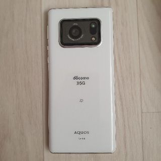 シャープ(SHARP)のAQUOS R6 SH-51B ホワイト SIMフリー化済み(スマートフォン本体)