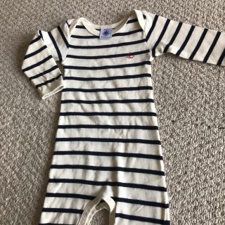 プチバトー(PETIT BATEAU)のお値下げ★プチバトー　ロンパース(ロンパース)