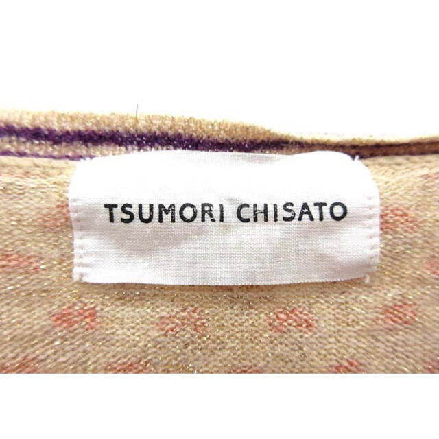 TSUMORI CHISATO(ツモリチサト)のツモリチサト TSUMORI CHISATO ニット カットソー Vネック  レディースのトップス(カットソー(半袖/袖なし))の商品写真