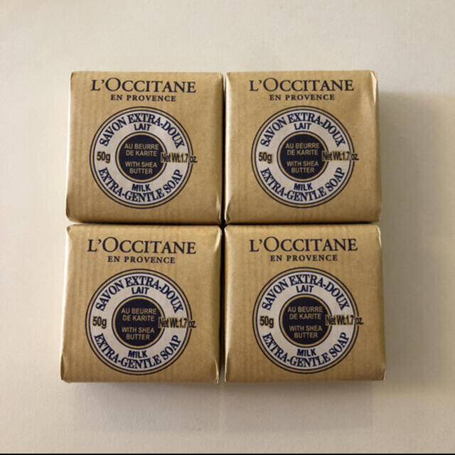 L'OCCITANE(ロクシタン)の【4点セット】ロクシタン シア ソープ ミルク  50g コスメ/美容のボディケア(ボディソープ/石鹸)の商品写真