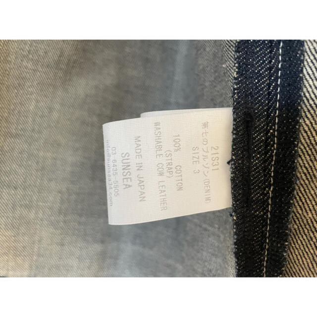 美品　 SUNSEA 21S 第七のブルゾン  DENIM デニムsize 3