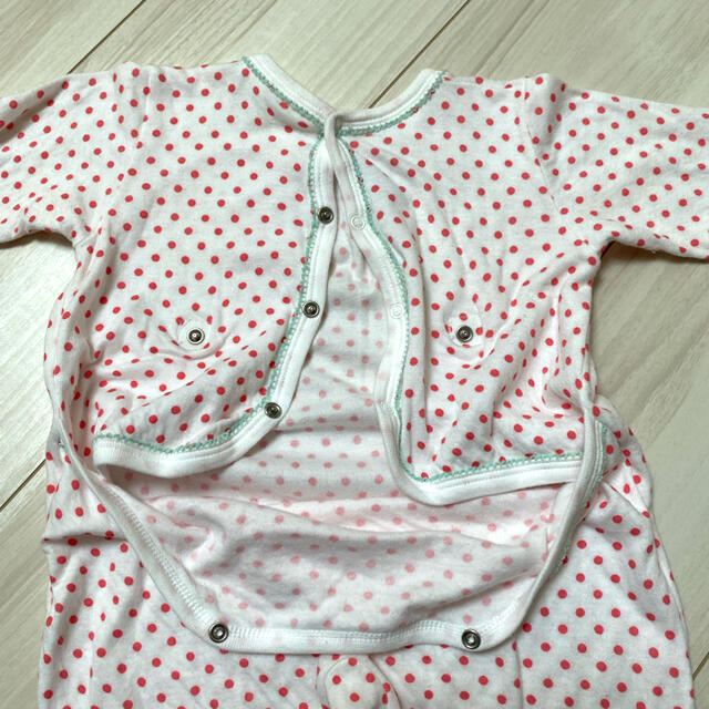 PETIT BATEAU(プチバトー)のプチバトー　ロンパース足つき　74センチ キッズ/ベビー/マタニティのベビー服(~85cm)(ロンパース)の商品写真