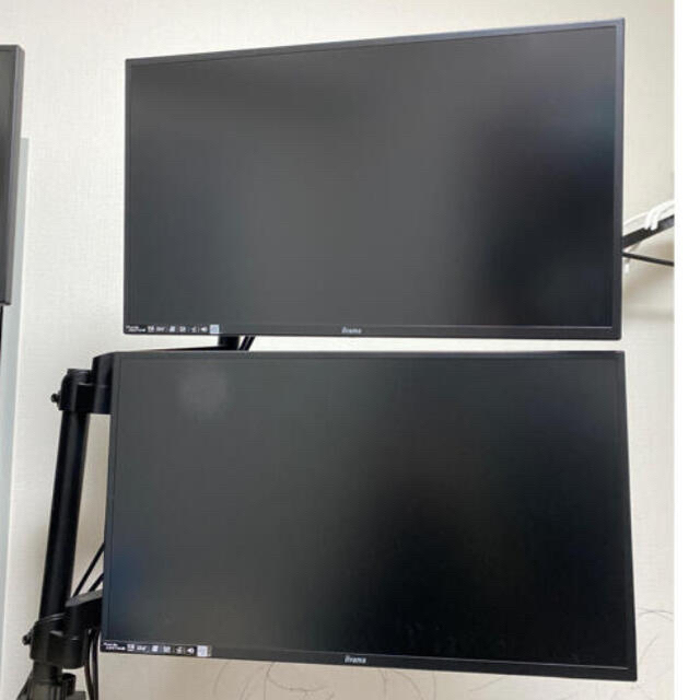 iiyama PROLITE X2474HS 2枚とモニターアームのセット